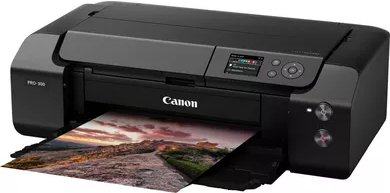 Immagine Canon PROGRAF PRO-300 - 330 mm (13") Stampante di grande formato - Colore - Inkjet - A3/Ledger - fino a 4.25 min/pagina (un colore)/ fino a 4.25 min/pagina (colore) - Capacità: 100 fogli - USB 2.0, LAN, Wi-Fi(n)