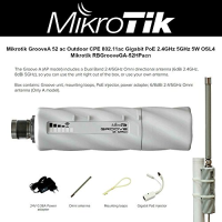 Microtik GrooveA 52 ac Energy About Ethernet (PoE) Support White WLAN Access Point (RBGrooveGA-52HPacn)