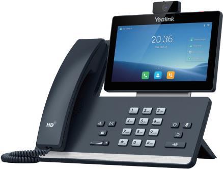 Yealink T58W - Telefono VoIP con display numero di telefono - funzione chiamata 10 parti - SIP, SIP v2 - 16 linee - Classic Gray - con fotocamera Yealink CAM50