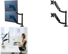 Completi Platinum Monitor Braccio... Supporto da tavolo per 2 monitor (braccio regolabile) - Nero - dimensioni dello schermo: fino a 68,6 cm (fino a 68,60cm (27") ) (8043401)