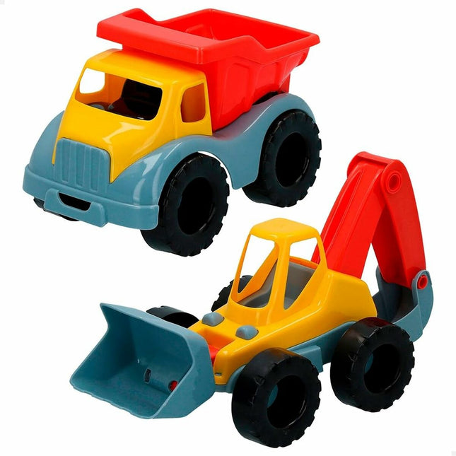 Set di giocattoli per il mare Colorbaby 26 cm Escavatore Camion 2 Pezzi