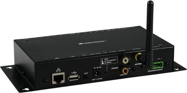 Omnitronic CIA-40WIFI 2.0 Amplificatore stereo 2x25 W AirPlay nero, DLNA, Internetradio, USB, WLAN (13072202)
