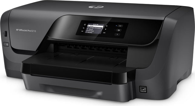HP Officejet Pro 8210 - Stampante - Colore - Duplex - Inkjet - A4 - 1200 x 1200 dpi - fino a 22 pagine/min. (colore)/fino a 18 pagine/min. (colore) - Capacità: 250 fogli - USB 2.0, LAN, Wi-Fi(n) - Adatto per HP Instant Ink