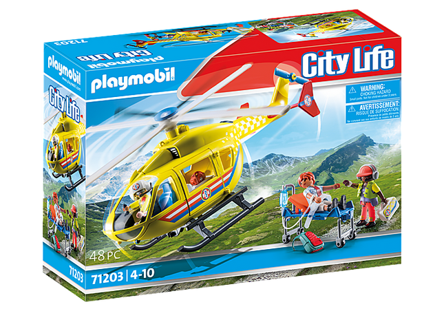 Playmobil City Life elicottero di salvataggio (71203)